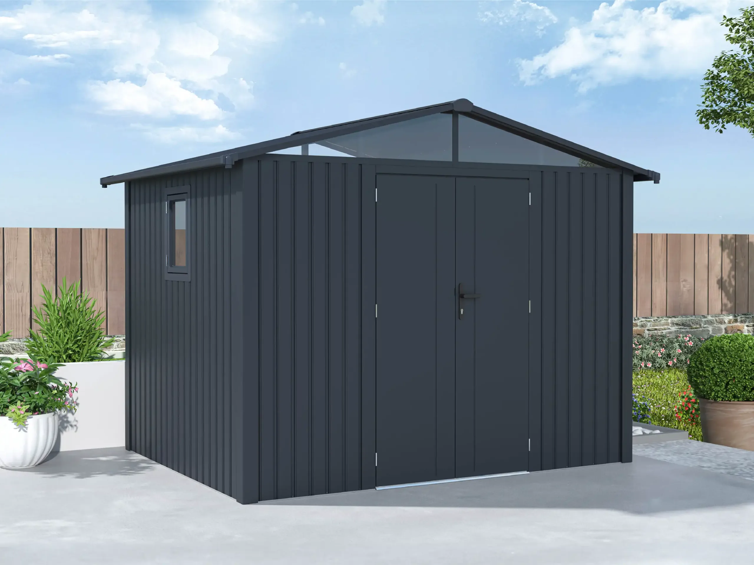 Rockford, metal, garden shed, Braga, storage